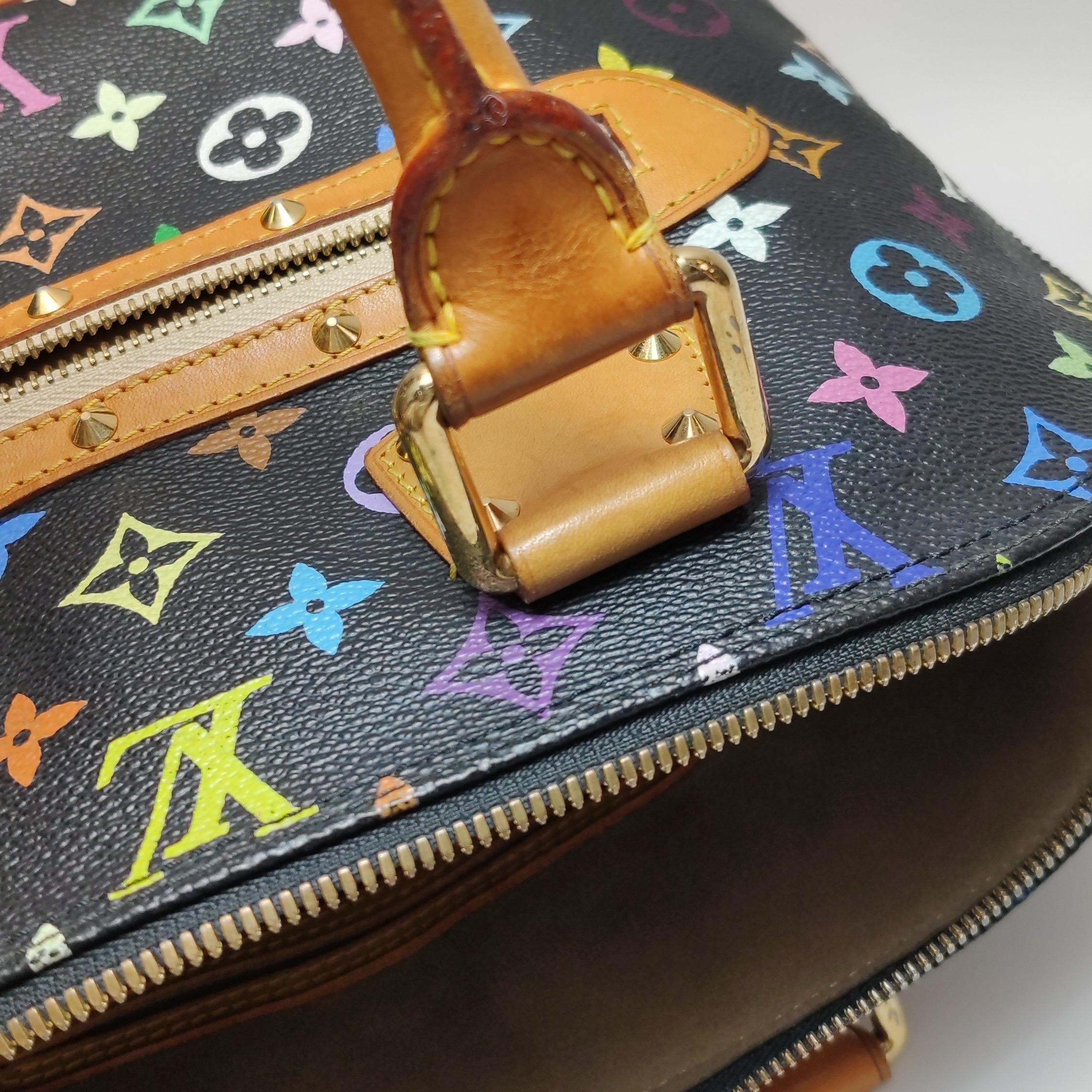 Louis Vuitton x Takashi Murakami Alma Small Nero Multicolor in vendita 7
