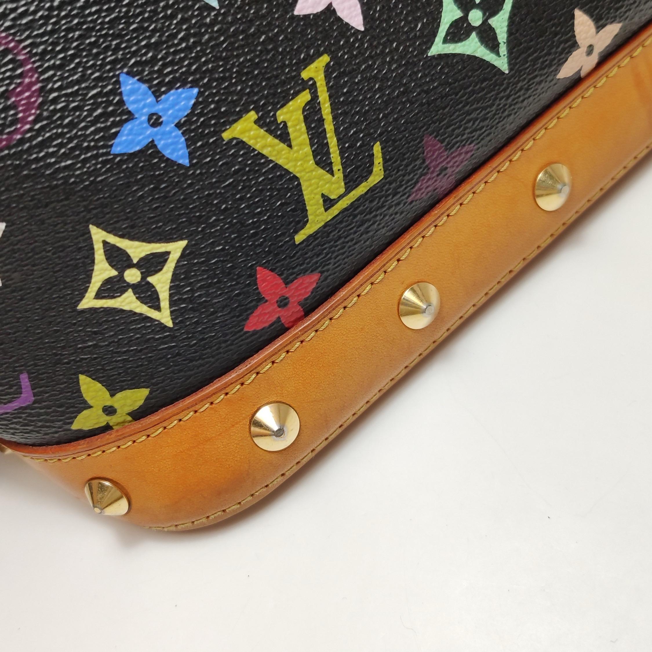 Louis Vuitton x Takashi Murakami Alma Small Nero Multicolor in vendita 10
