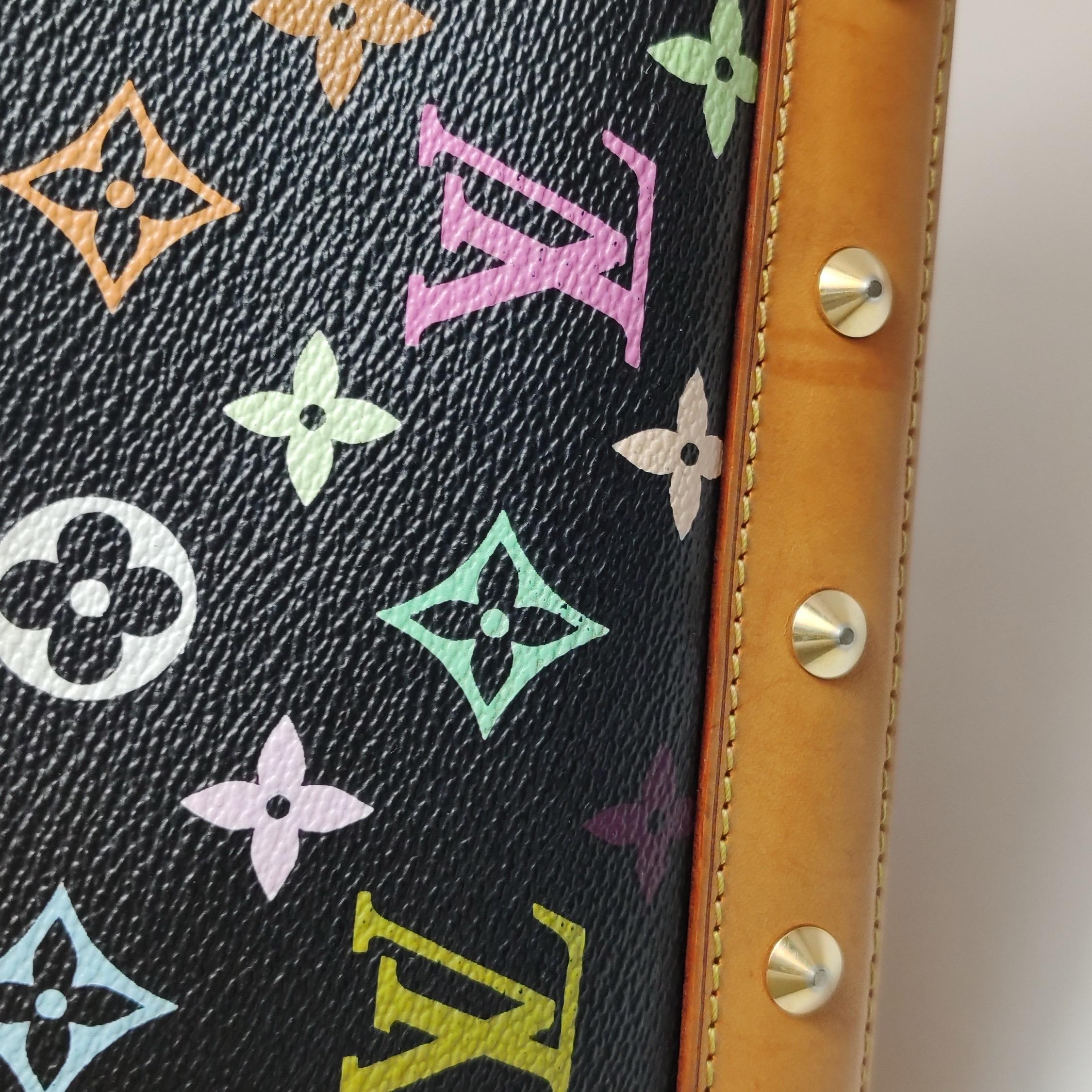 Louis Vuitton x Takashi Murakami Alma Small Nero Multicolor in vendita 11