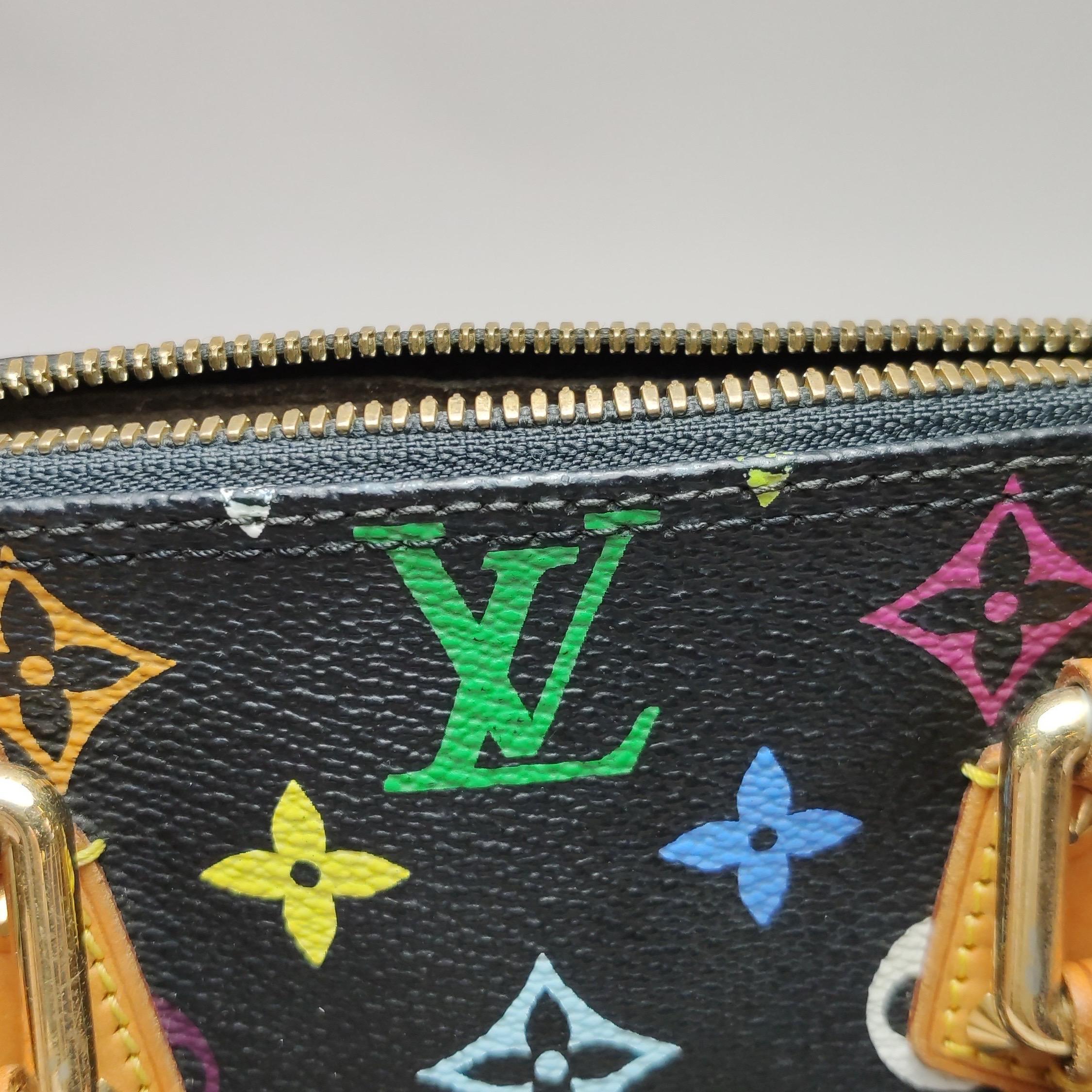 Louis Vuitton x Takashi Murakami Alma Small Nero Multicolor in vendita 13