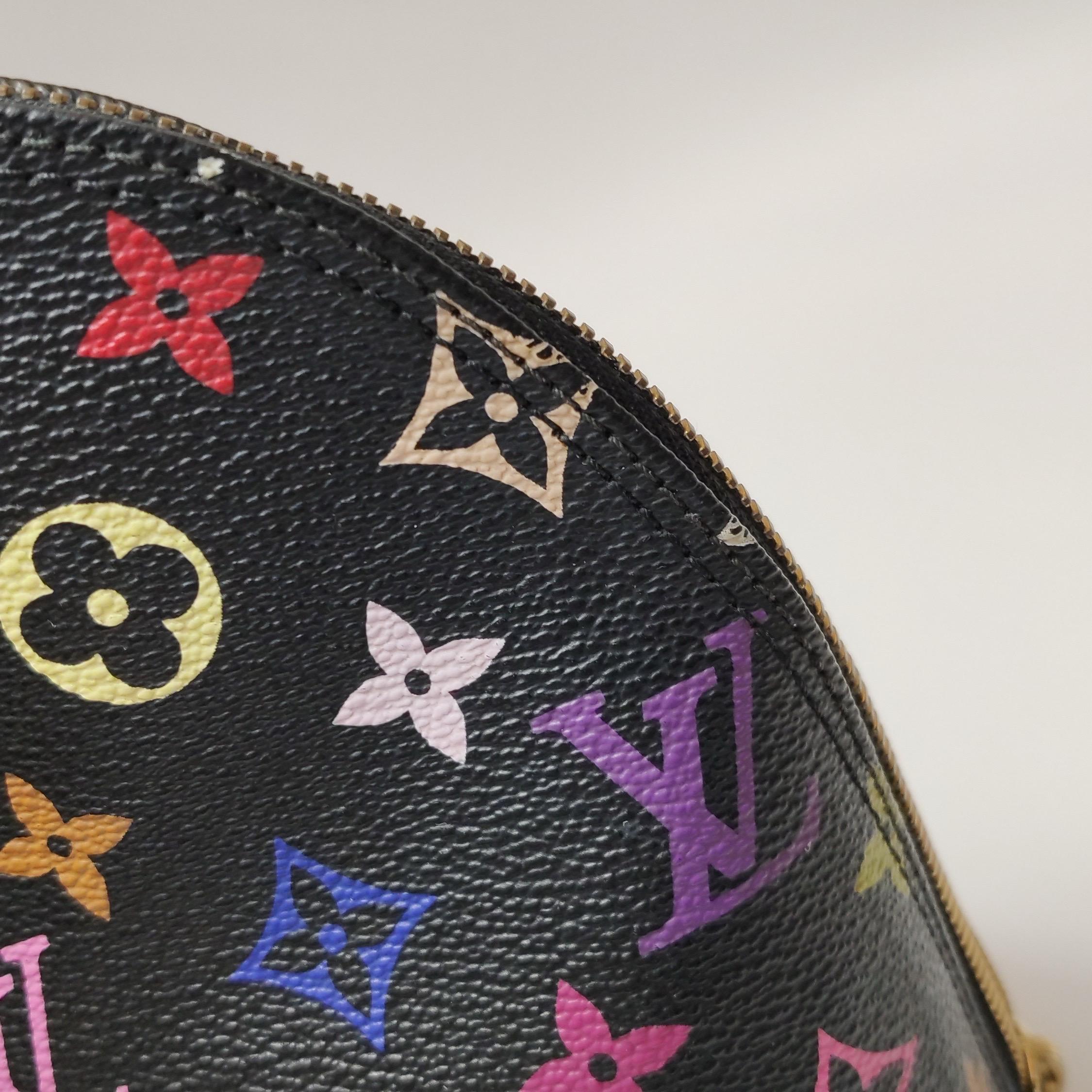 Louis Vuitton x Takashi Murakami Alma Small Nero Multicolor in vendita 15