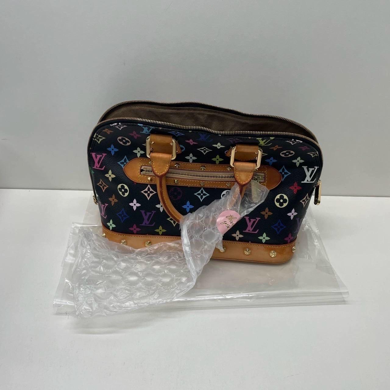 Donna Louis Vuitton x Takashi Murakami Alma Small Nero Multicolor in vendita