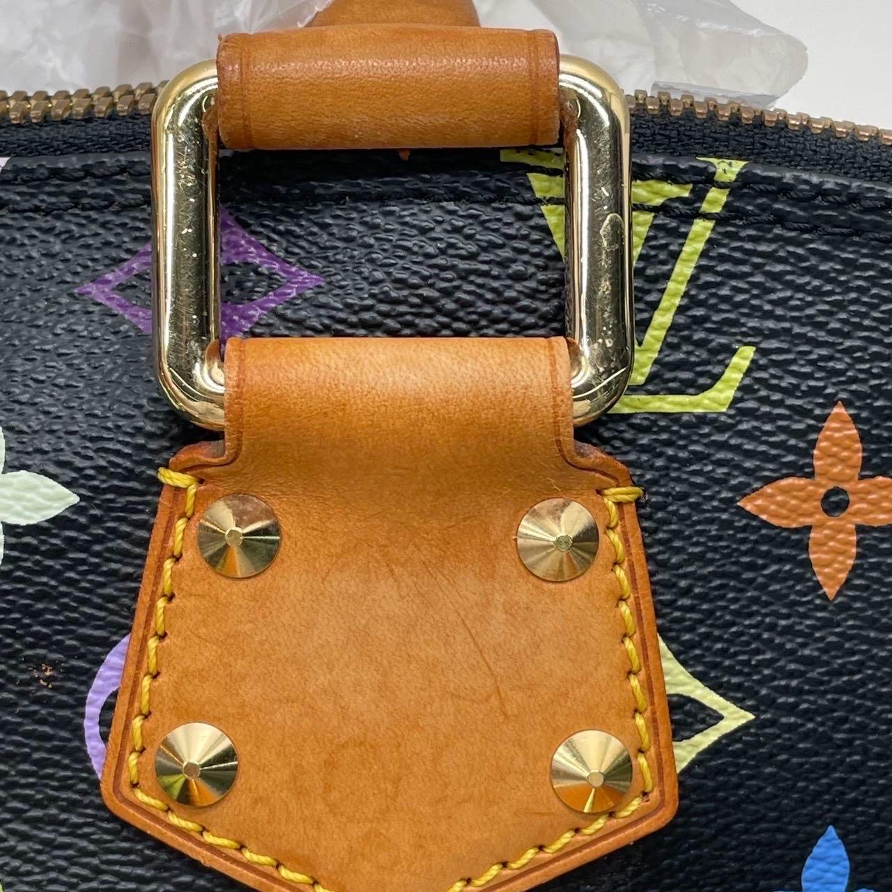 Louis Vuitton x Takashi Murakami Alma Small Nero Multicolor in vendita 4