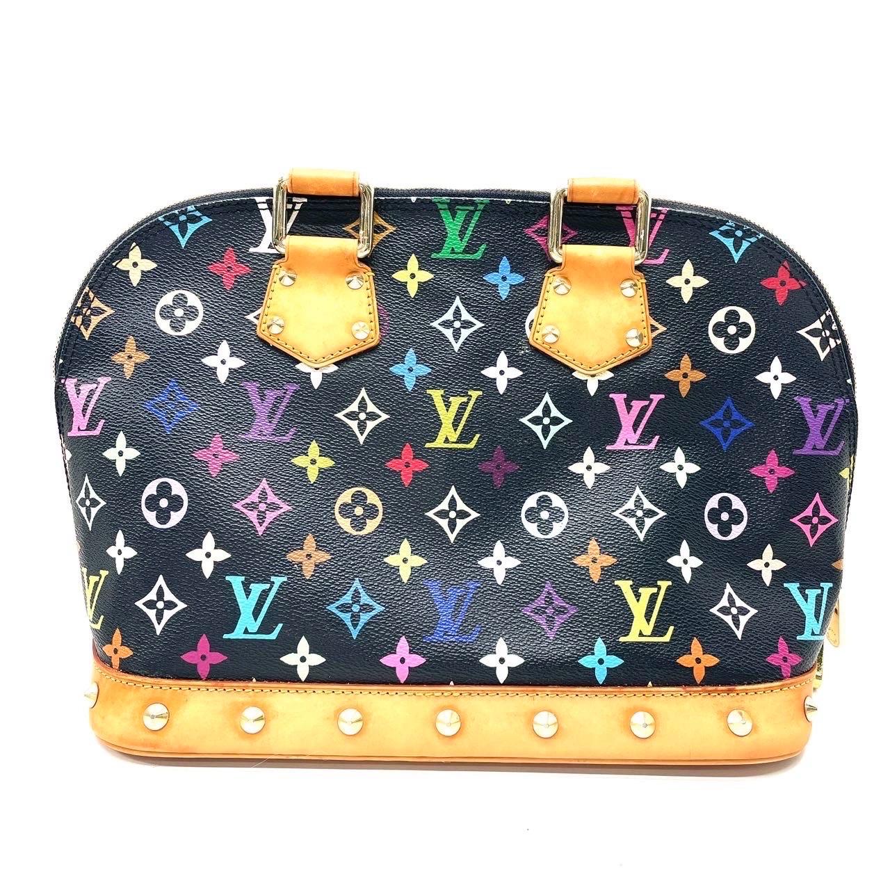 Louis Vuitton x Takashi Murakami Alma Small Nero Multicolor
 Queste sono foto professionali della borsa vera e propria.
 Disegnato dalla casa di moda francese Louis Vuitton in collaborazione con Takashi Murakami.
 Condizioni: Buono
 Questa autentica