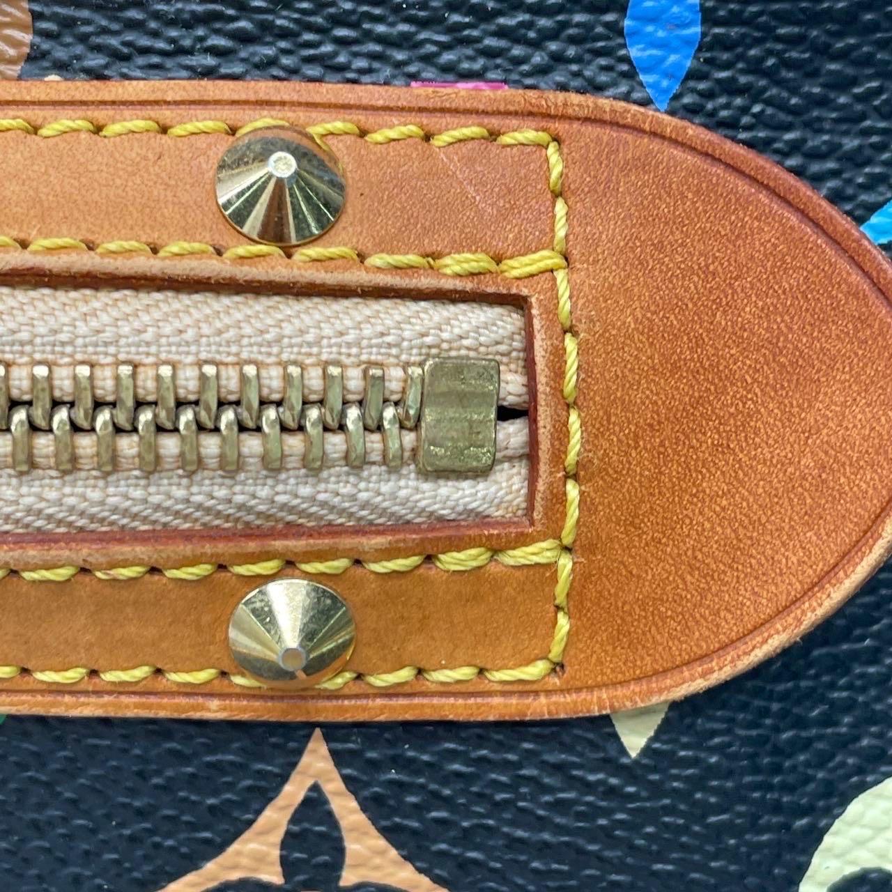 Louis Vuitton x Takashi Murakami Alma Small Nero Multicolor in vendita 8