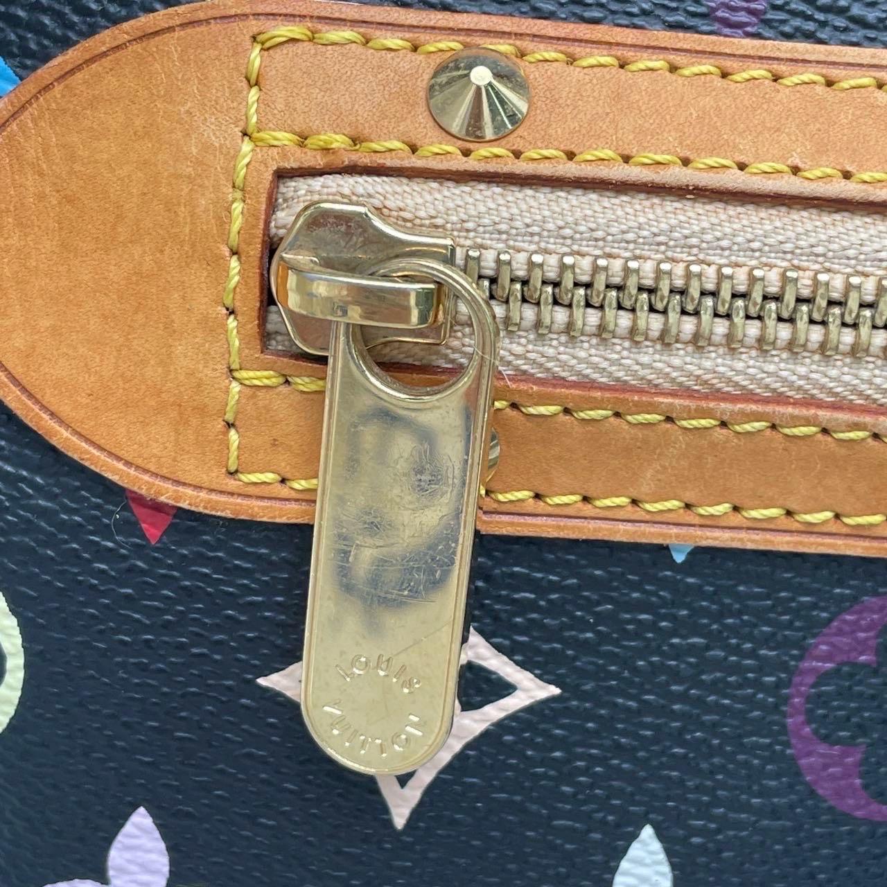 Louis Vuitton x Takashi Murakami Alma Small Nero Multicolor in vendita 9