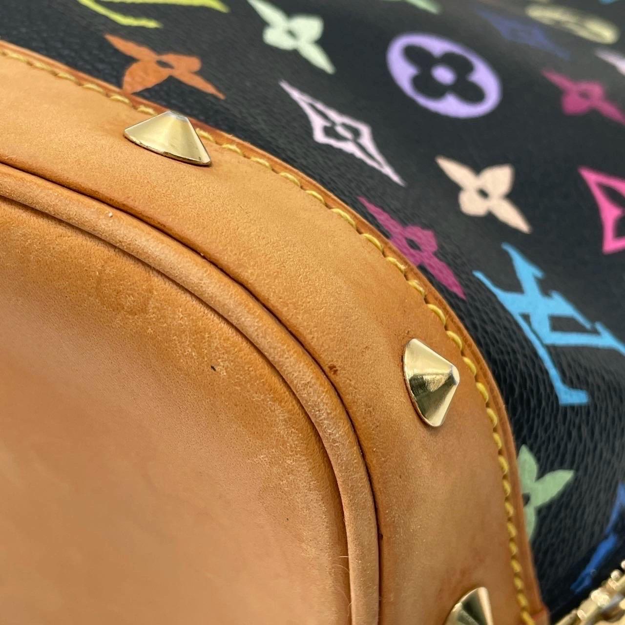Louis Vuitton x Takashi Murakami Alma Small Nero Multicolor in vendita 10