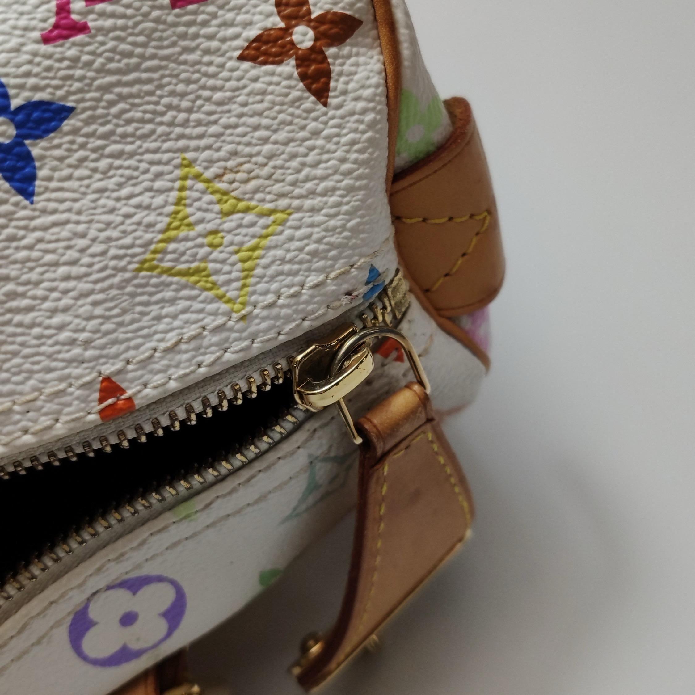 Louis Vuitton x Takashi Murakami Speedy 30 Lock Blanc Multicolore en vente 6