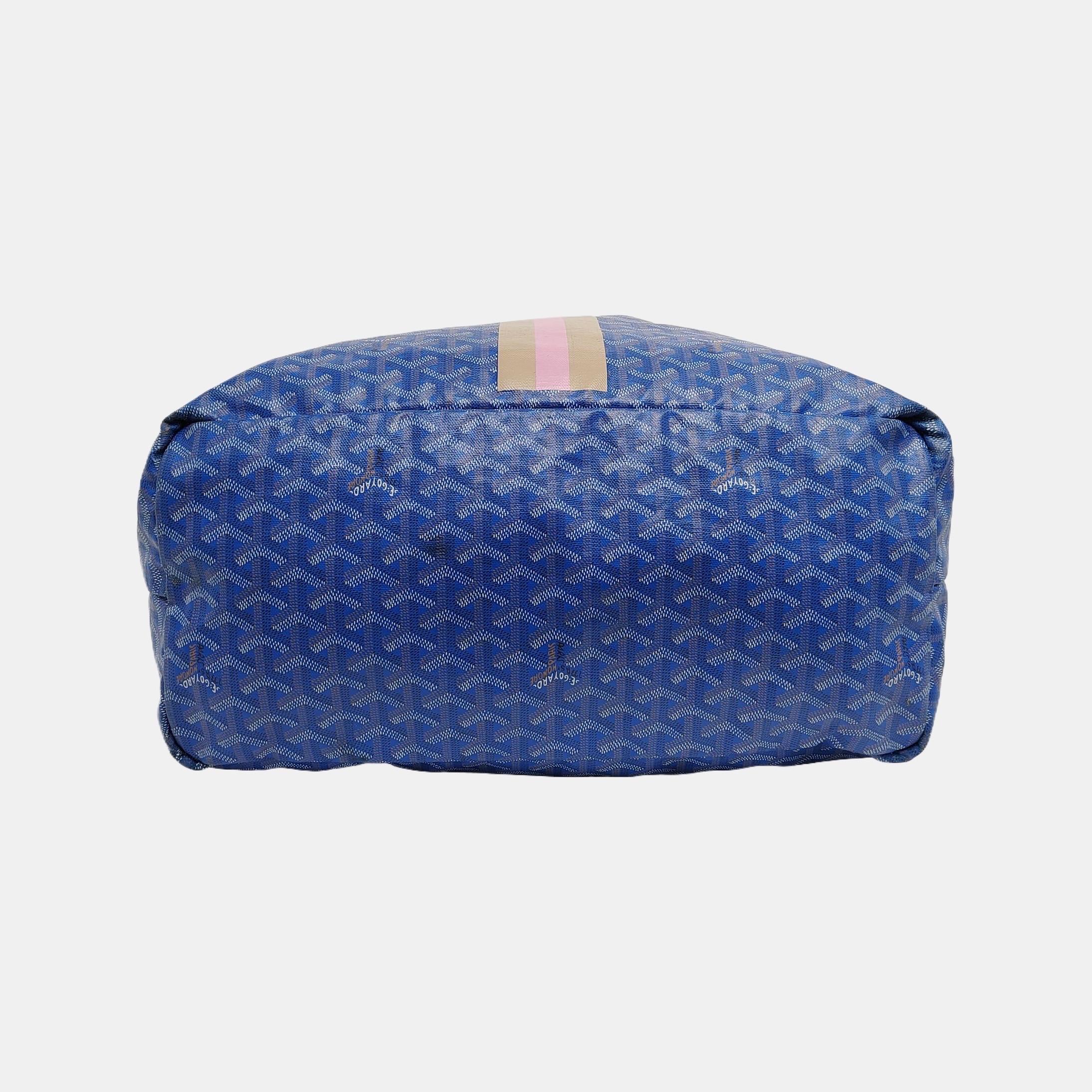 Goyard Saint Louis GM Tote Large Blue Tina Print en vente 1