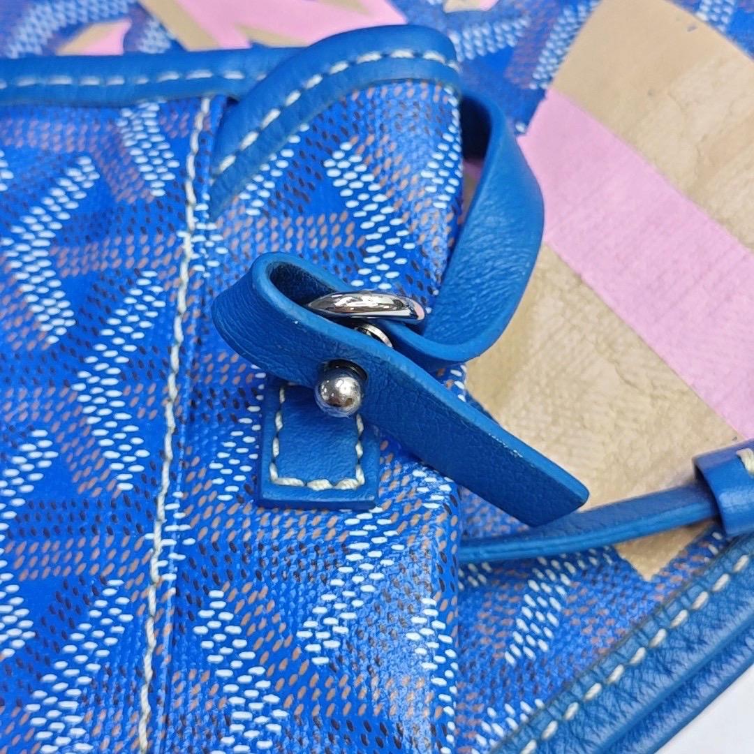 Goyard Saint Louis GM Tote Large Blue Tina Print en vente 8