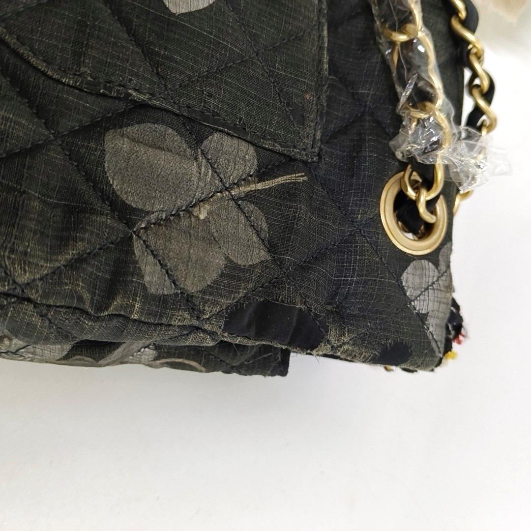 Chanel Classic Flap Medium Columbus Runway Floral Lace Grey Cloth in vendita 6