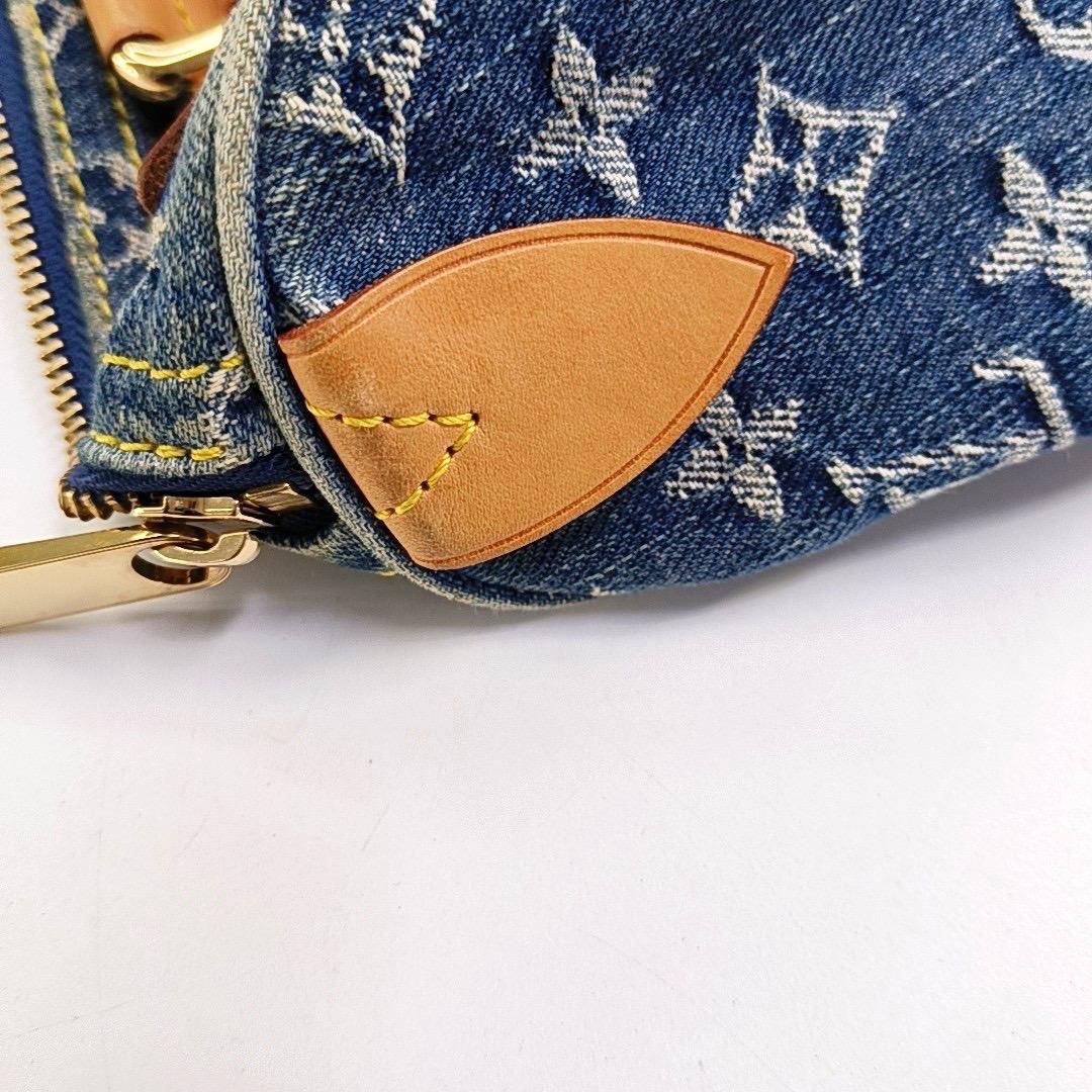 Blaue Denim Neo Speedy Boston Tasche von Louis Vuitton im Angebot 10