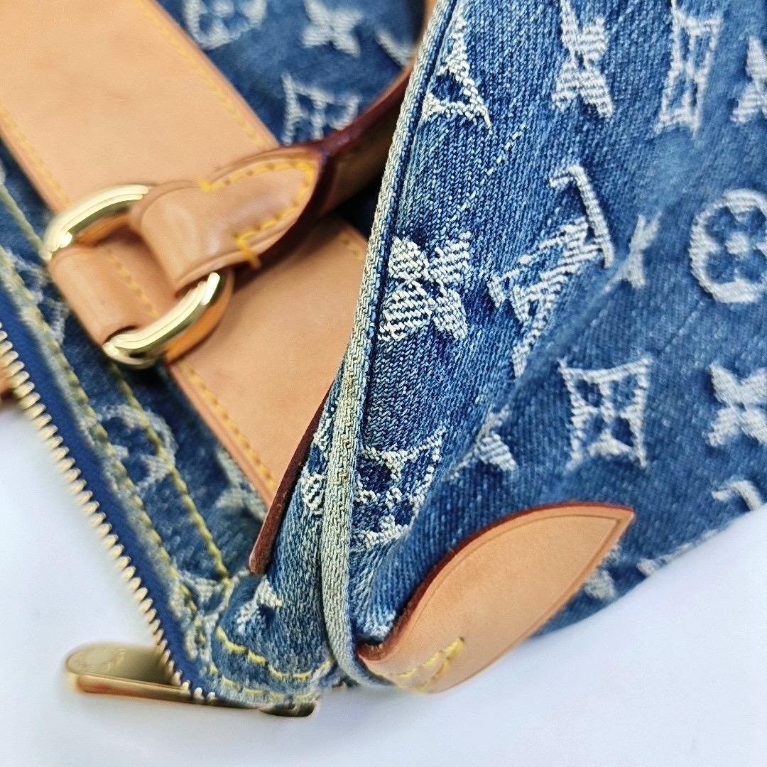 Blaue Denim Neo Speedy Boston Tasche von Louis Vuitton im Angebot 11