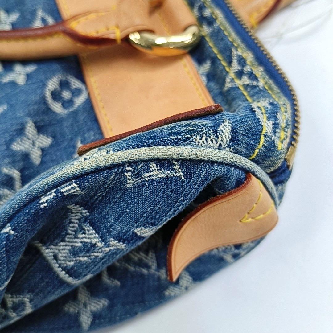 Blaue Denim Neo Speedy Boston Tasche von Louis Vuitton im Angebot 12
