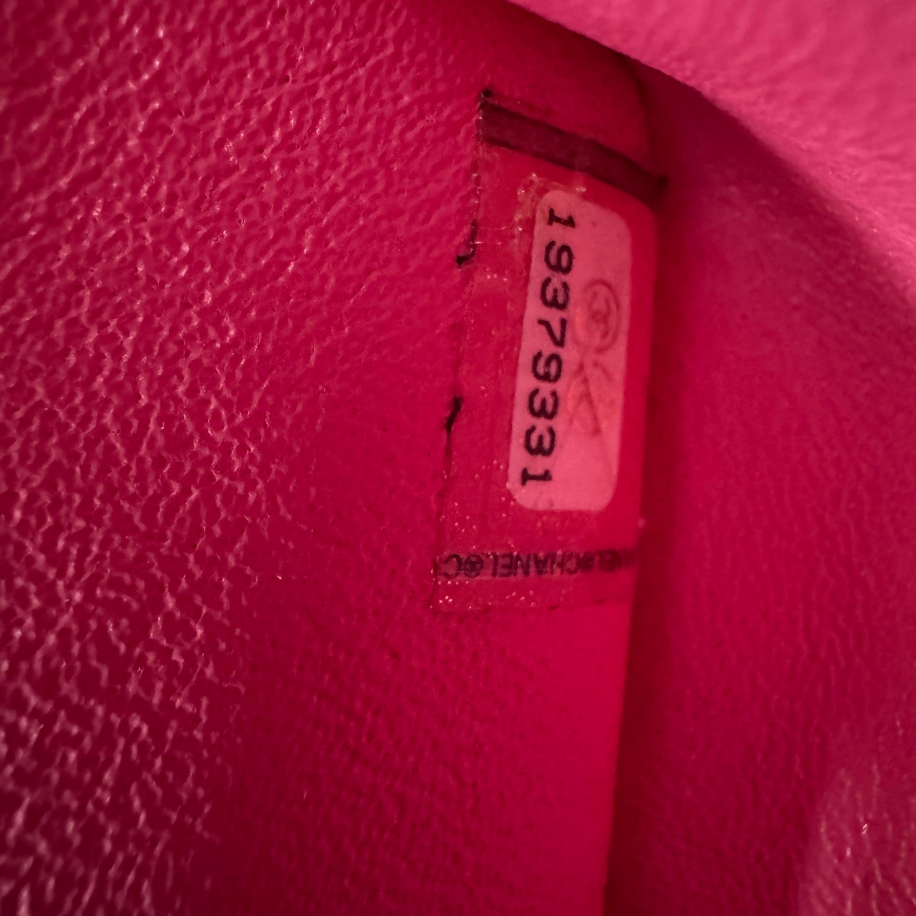 Chanel Classic Flap Medium Double Flap Pink Jersey Silver Hardware 2014 en vente 12