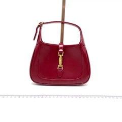 Gucci Jackie 1961 Mini Red Burgundy Leather Bag