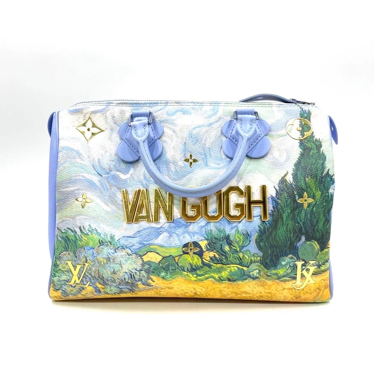 Louis Vuitton x Jeff Koons Speedy 30 Van Gogh Top Handle Bag mit Griff oben