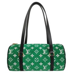 Louis Vuitton Papillon Trunk 26 Green Monogram Velvet and Leather