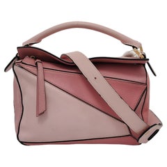 Loewe Puzzle Small Tricolor Pink Crossbody Bag