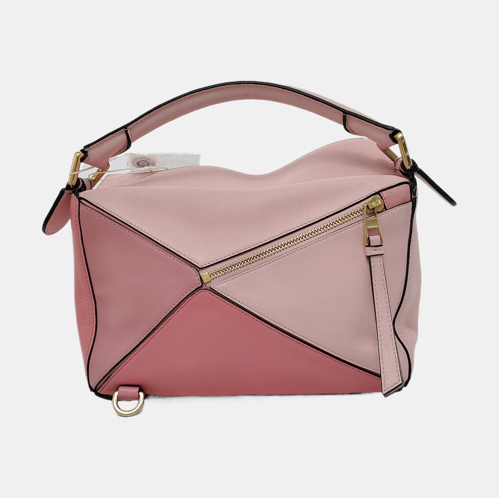 Loewe Puzzle Small Tricolor Pink Crossbody Tasche Damen im Angebot