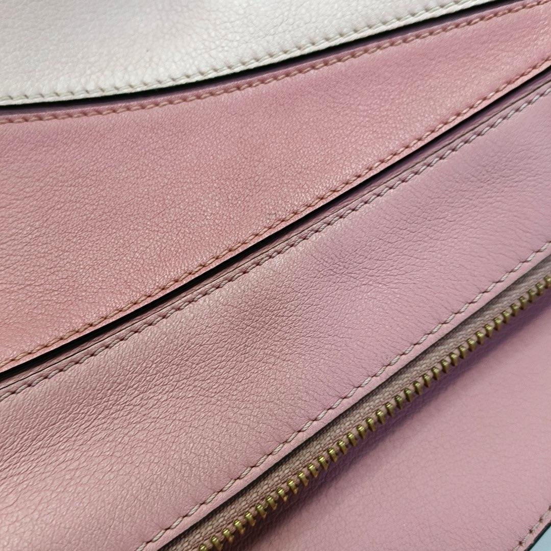Loewe Puzzle Small Tricolor Pink Crossbody Tasche im Angebot 3