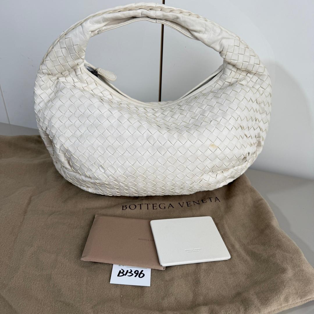 Bottega Veneta Belly Hobo Intrecciato in Nappa Bianca Medio 40cm in vendita 6