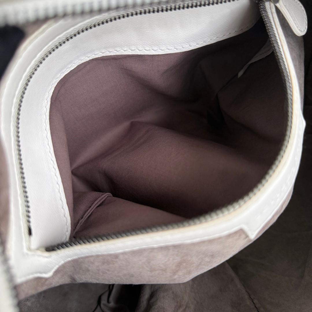 Bottega Veneta Belly Hobo Intrecciato in Nappa Bianca Medio 40cm in vendita 9