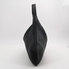 Bottega Veneta Veneta Hobo Maxi Schwarz Leder 53cm