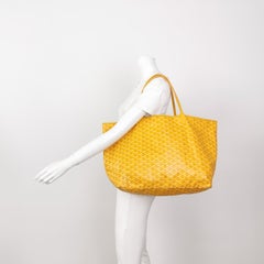 Borsa tote Goyard Anjou GM Large in pelle reversibile gialla