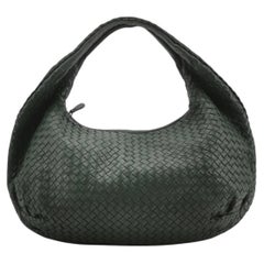 Bottega Veneta Belly Hobo Intrecciato Dark Green Nappa Leather Large 50cm