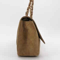 Chanel Suede Calfskin Small Souplissimo Maxi Flap Dark Beige Matthieu Blazy