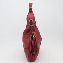 Gucci Jackie 1961 Large Red Calfskin Leather With Long Strap