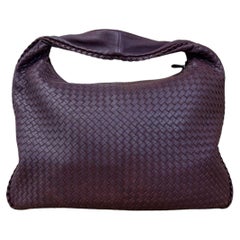Bottega Veneta Veneta Hobo Burgundy Leather Bag Maxi 50cm
