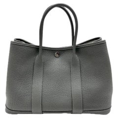 Hermès Garden Party 30 (TPM) in Grey Negonda Leather