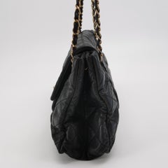 Chanel Chic Quilt Flap Large Black Leather Gold Hardware Shoulder Bag