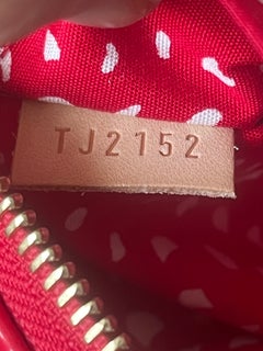 Louis Vuitton x Kusama Papillon 28 Red Polka Dots Patent Leather Handbag