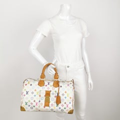 Louis Vuitton x Takashi Murakami Speedy 40 White Multicolor