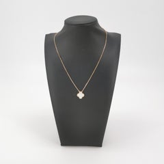 Van Cleef & Arpels Necklace Vintage Alhambra 18k Yellow Gold Mother of Pearl