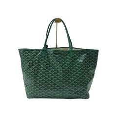 Goyard Saint Louis Tote GM Large 2019 Green Painted Canvas