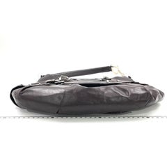 Dior Corset Dark Brown Leather Lace-up Ballet Bag Handbag Silver Hardware