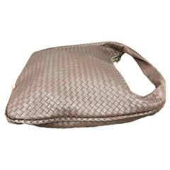 Bottega Veneta Veneta Hobo Maxi Dark Brown Lambskin Leather 52cm