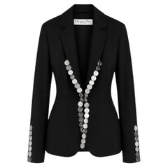 Dior x Galliano Spring 2004 Medallion Coin Trim Jacket