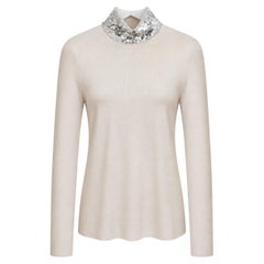 Dior x Raf Simons Pre-Fall 2015 Sequin High Neck Fine Knit Sweater
