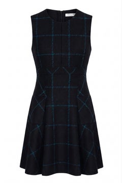 Dior x Raf Simons Dior Pre-Fall 2015 Plaid Wool Dress Ad Campaign & Runway