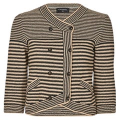 Chanel Resort 2015 Paper/Cotton/Silk Knit Cropped Jacket