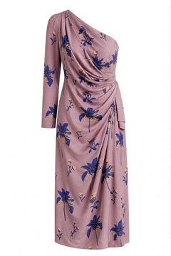 Prada Resort 2008 Honeysuckle Print One Sleeve Dress