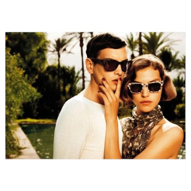 Yves Saint Laurent x Pilati Spring 2011 Ad Campaign Fingerprint Silk Blouse For Sale
