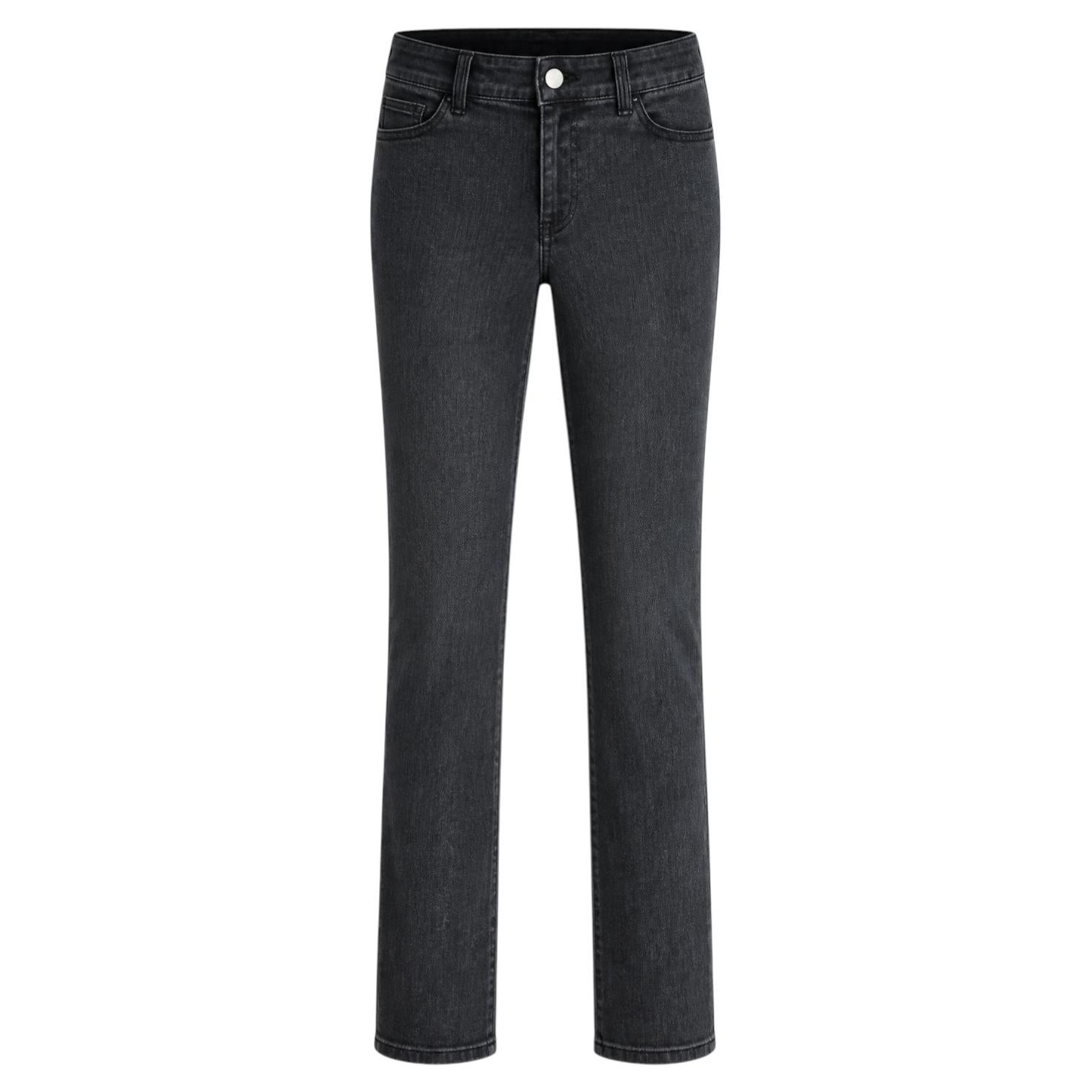 Balenciaga x Nicolas Ghesquière Herbst 2005 Graue Slim-Fit-Jeans FR38/UK10