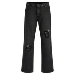 Chanel Resort 2006 06C Sequin Distressed Patchwork Jeans