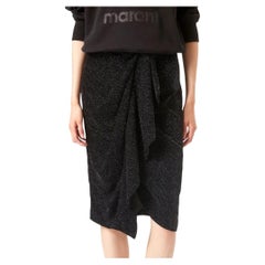 Isabel Marant Etoile Alyssa Glitter Velvet Skirt